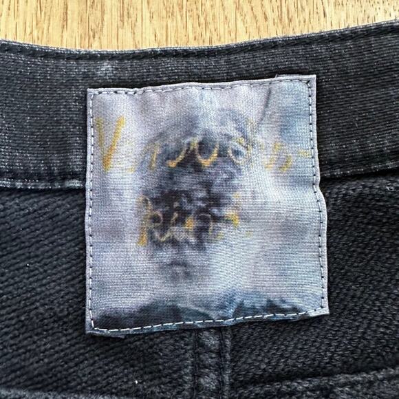 Versuchskind Painted Slim Tab Jeans in Black Gray White - Picture 3 of 7